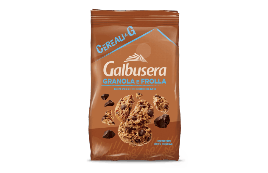 Galbusera Granola e Frolla con pezzi di Cioccolato 300 gr.