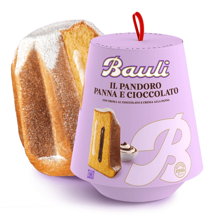 Bauli Il Pandoro Panna e Cioccolato 750 Gr