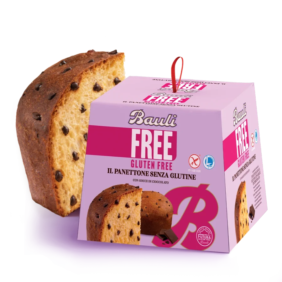 Bauli Il Panettone Con Gocce di Cioccolato Senza Glutine 400 Gr
