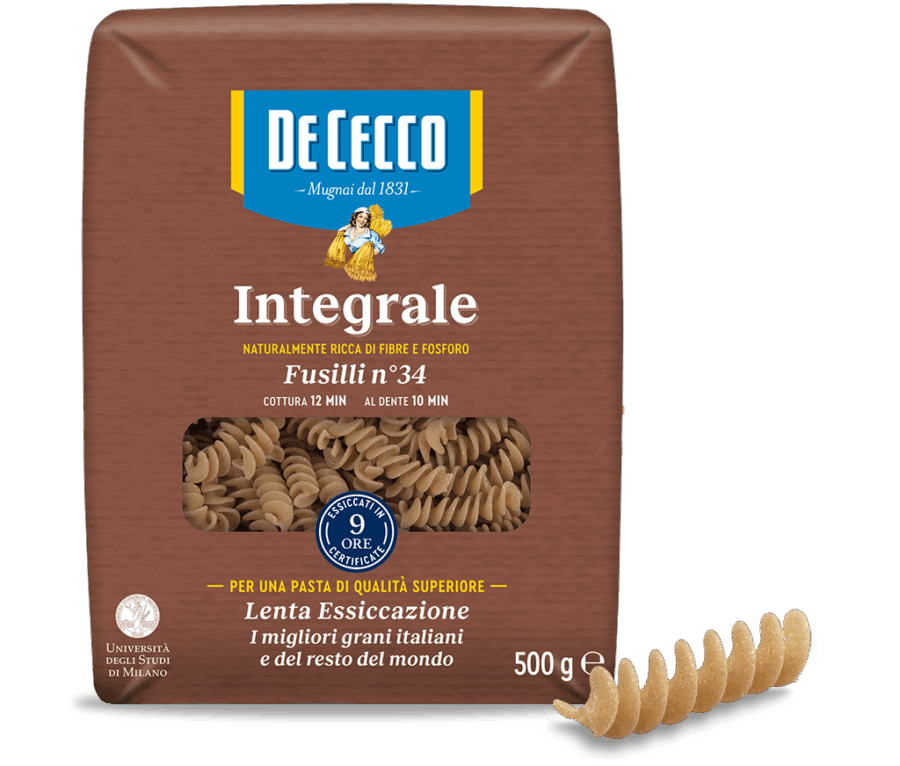 De Cecco Fusilli Integrali n°34 500 Gr
