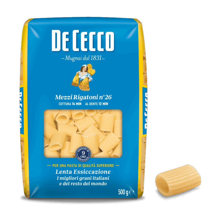 De Cecco Mezzi Rigatoni n°26 500 Gr