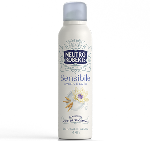 Neutro Roberts Deodorante Spray Sensibile Avena e Fior di Loto 150 Ml