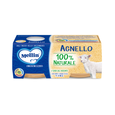 Mellin Omogeneizzato Agnello 80 gr. x 2