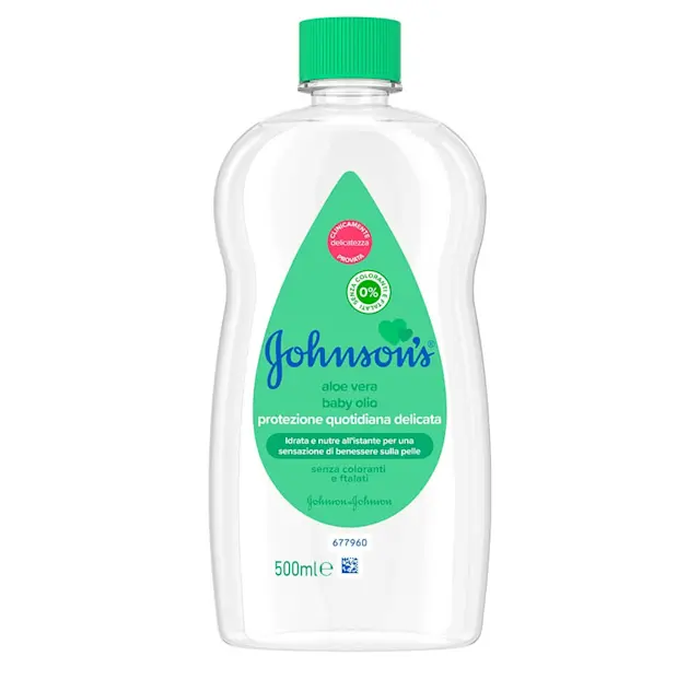 Johnson's Baby Olio Aloe Vera 500 Ml