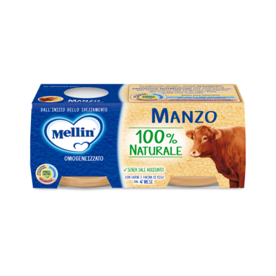 Mellin Omogeneizzato Manzo 80 gr. x 2