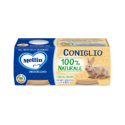 Mellin Omogeneizzato Coniglio 80 gr. x 2