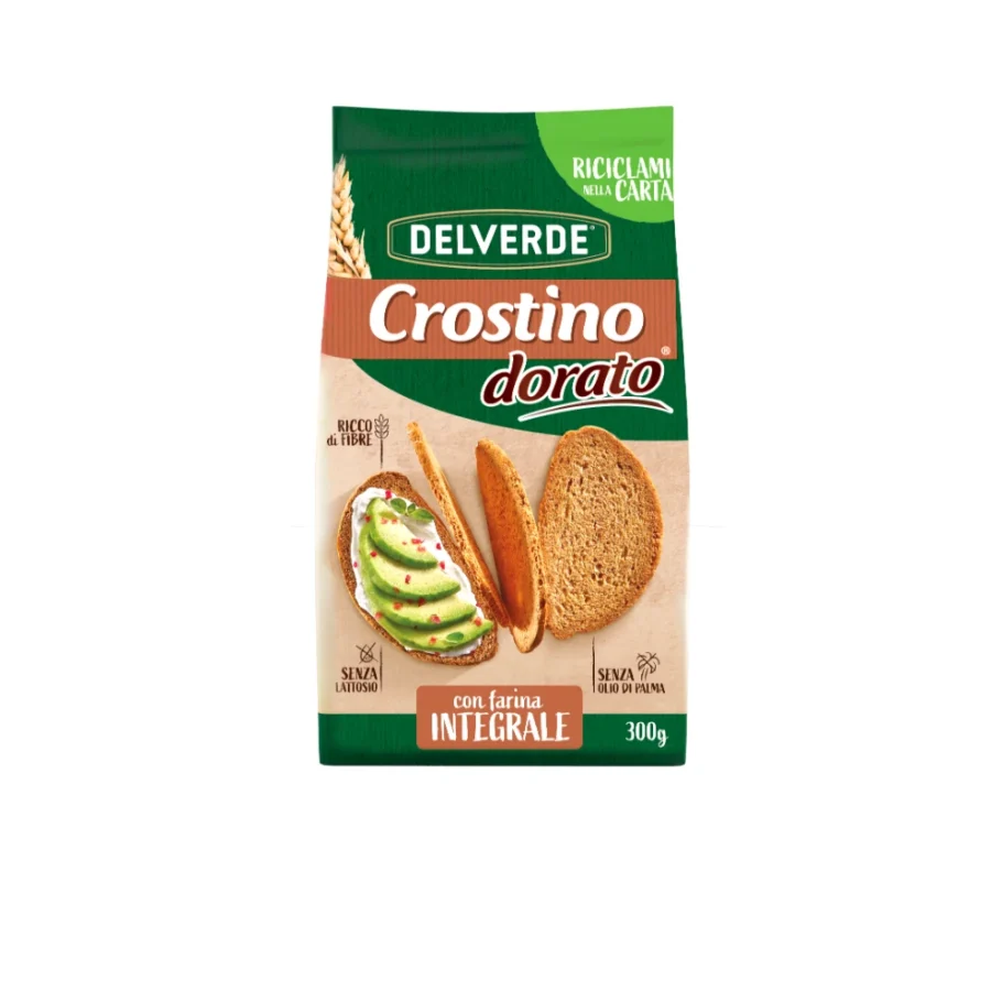 Delverde Crostino Dorato integrale 300 gr.
