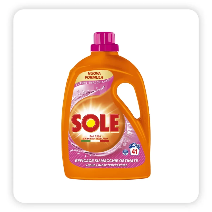 Sole Detersivo Liquido Potere Smacchiante 41 Misurini