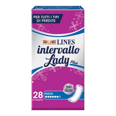 Lines Intervallo Lady Plus Maxi 28 Pezzi