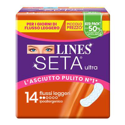 Lines Seta Ultra Flussi Leggieri 14 Pezzi