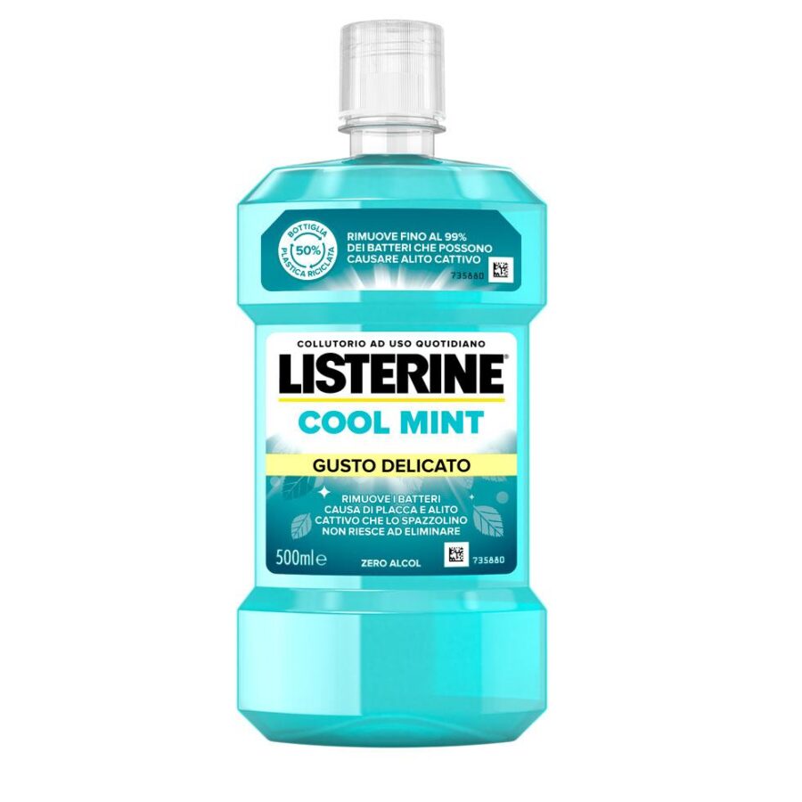 Listerine Collutorio Cool Mint Gusto Delicato 500 Ml