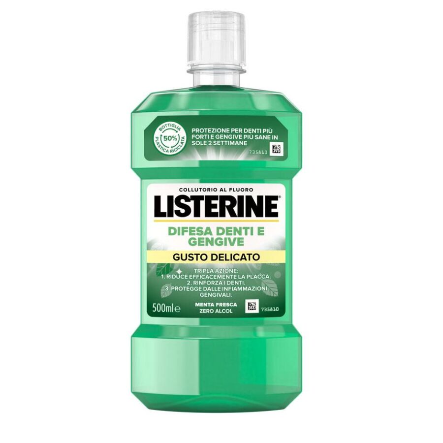 Listerine Colluttorio Difesa Denti e Gengive 500 ml