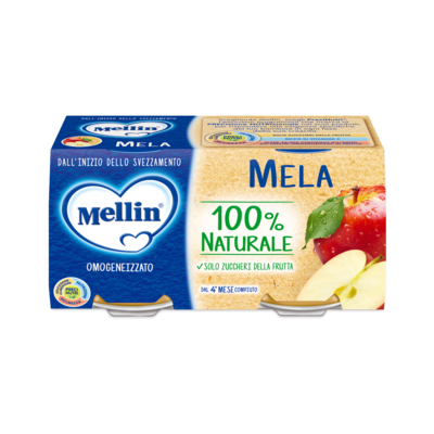 Mellin Omogeneizzato Frutta Mela 100 gr. x 2