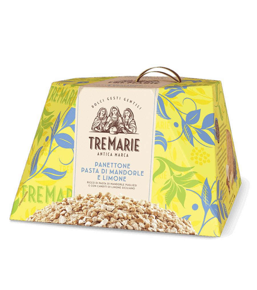 Tre Marie Panettone Perla del Sud Pasta di Mandorle e Limone 850 Gr