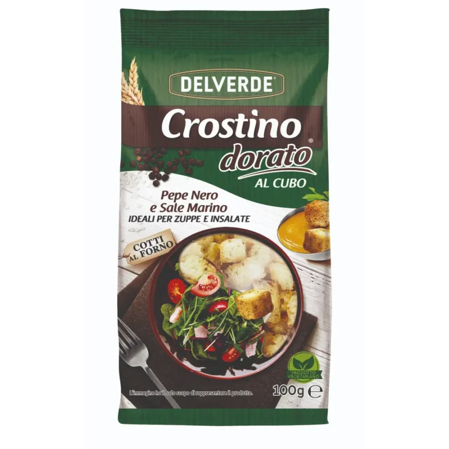 Delverde Crostino al Pepe Nero 100 gr.