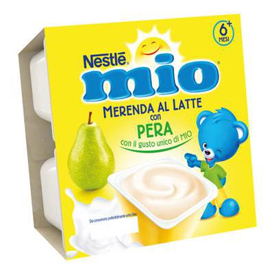 Nestlè Mio Merenda al Latte con Pera 100 gr. x 4