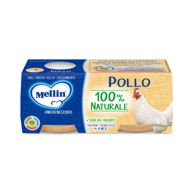 Mellin Omogeneizzato Pollo 80 gr. x 2