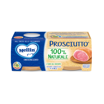 Mellin Omogeneizzato Prosciutto 80 gr. x 2