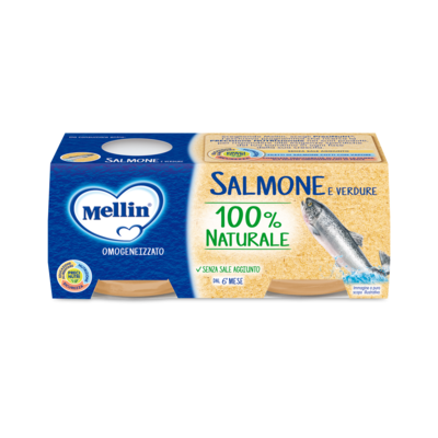 Mellin Omogeneizzato Salmone 80 gr. x 2