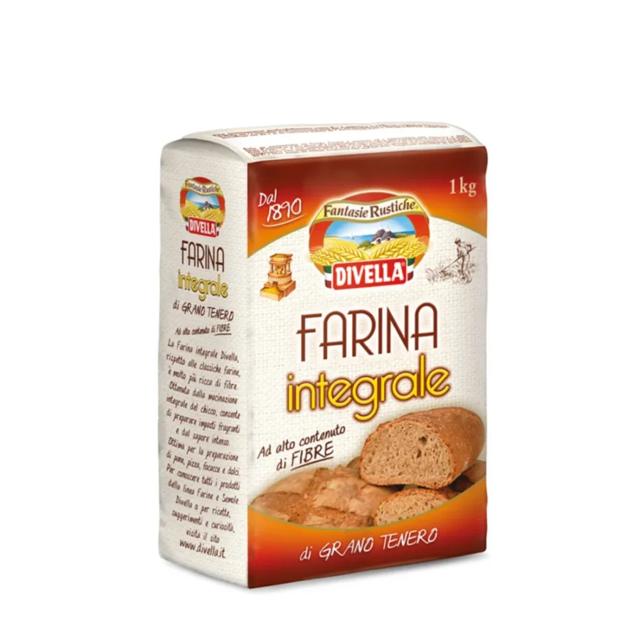 Divella Farina di Grano Tenero Integrale 1 Kg