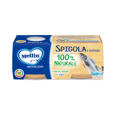 Mellin Omogeneizzato Spigola 80 gr. x 2