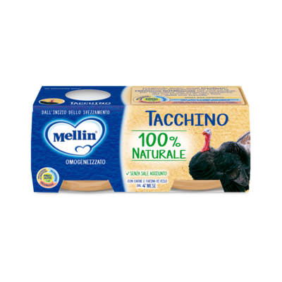 Mellin Omogeneizzato Tacchino 80 gr. x 2