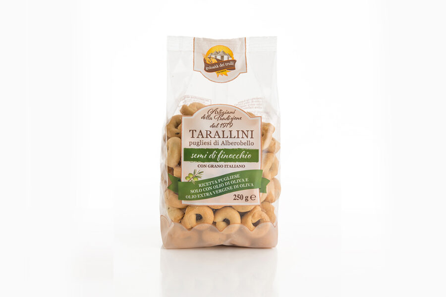 Golosità dei Trulli Tarallini ai Semi di Finocchio 250 Gr