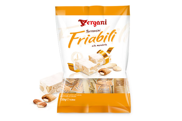 Vergani Torroncini Friabili alle Mandorle 130 Gr
