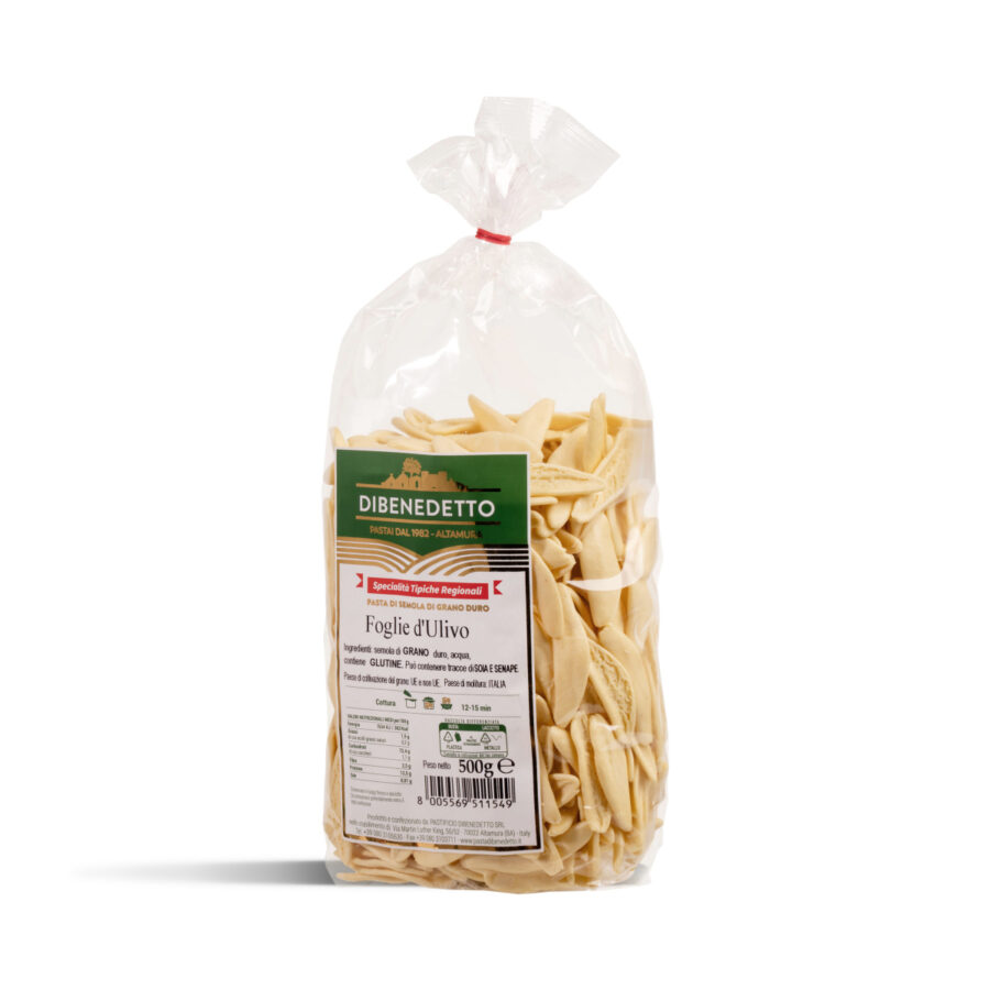 Dibenedetto Pasta Specialità Tipiche Regionali Foglie di Ulivo 500 Gr