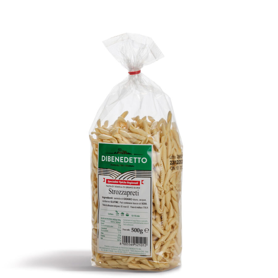 Dibenedetto Specialità Tipiche Regionali Strozzapreti 500 Gr