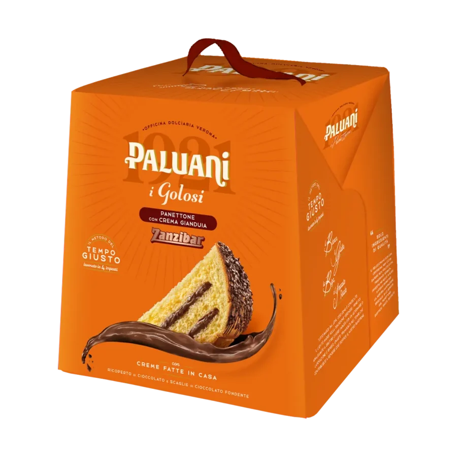 Paluani Panettone I Golosi Crema Gianduia Zanzibar 750 Gr