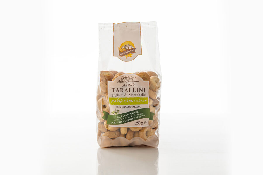 Golosità dei Trulli Tarallini Rosmarino e Patate 250 Gr
