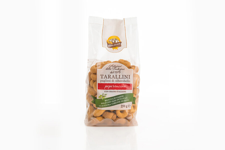 Golosità dei Trulli Tarallini Peperoncino 250 Gr