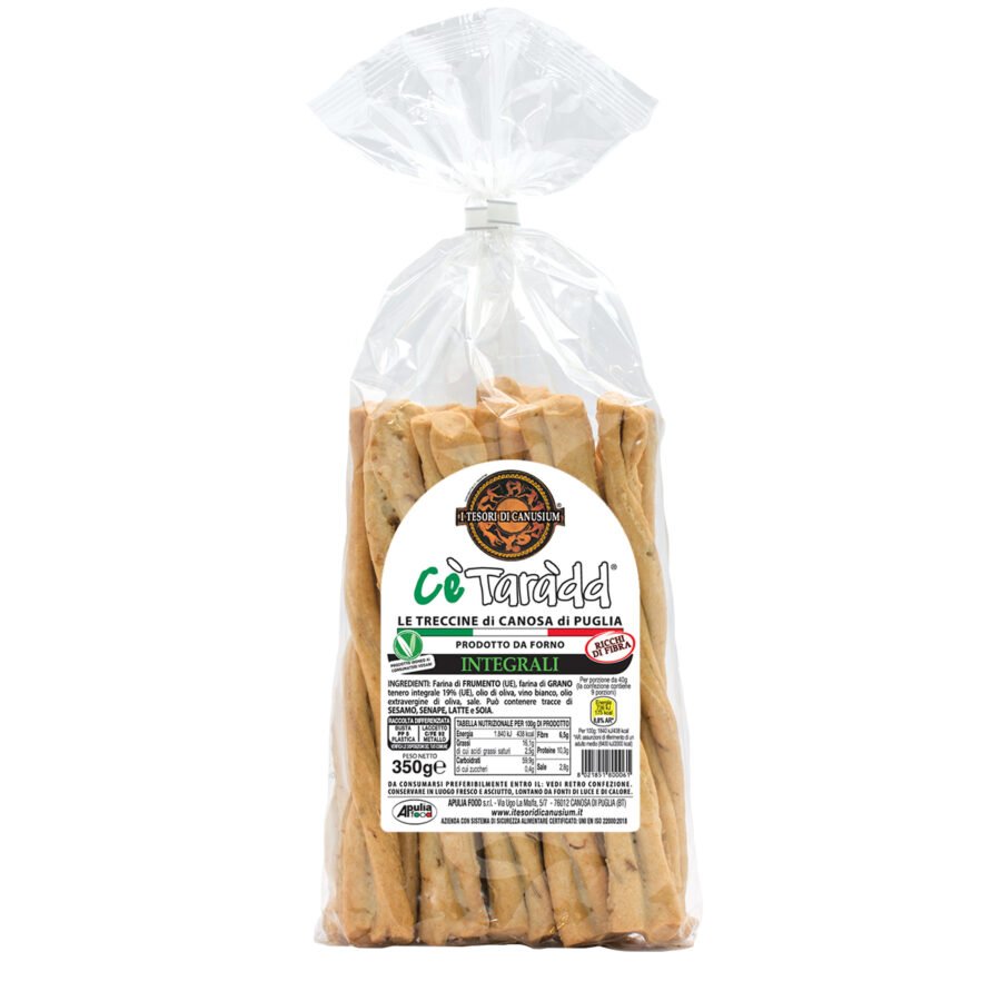 I Tesori di Canusium Cè Taràdd Treccine Integrali 350 Gr