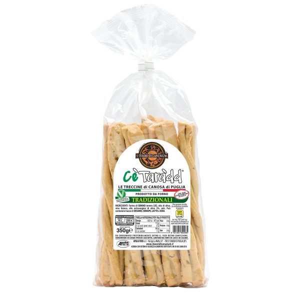 I Tesori di Canusium Treccine Tradizionali all'Olio 350 Gr