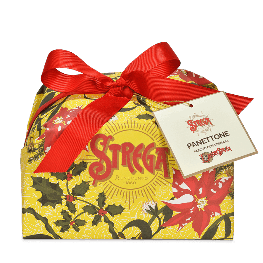 Strega Alberti Panettone Farcito con Crema al Liquore Strega 1 Kg