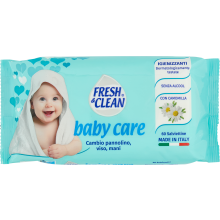 Fresh & Clean Salviettine Igienizzanti Baby Care 60 Pezzi