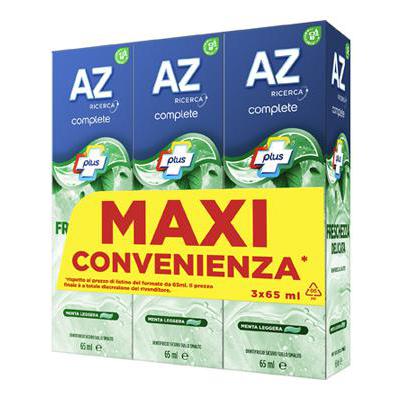 Az Dentifricio Complete Freschezza Delicata 65 Ml x 3 Pezzi