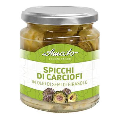 Amato i Buoni Sapori Spicchi di Carciofi In Olio di Semi di Girasole 314 Ml