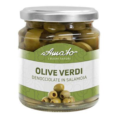 Amato i Buoni Sapori Olive Verdi Denocciolate In Salamoia 314 Ml
