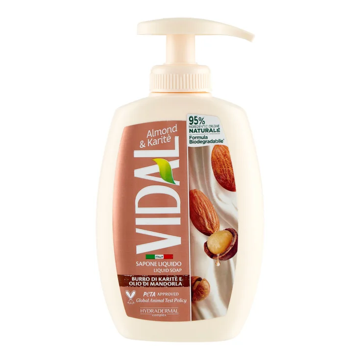 Vidal Sapone Liquido Almond & Karitè 300 Ml