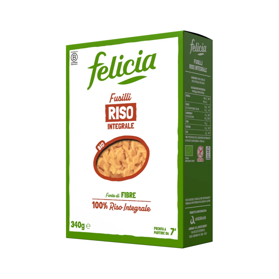 Felicia Fusilli Riso Integrale 340 Gr