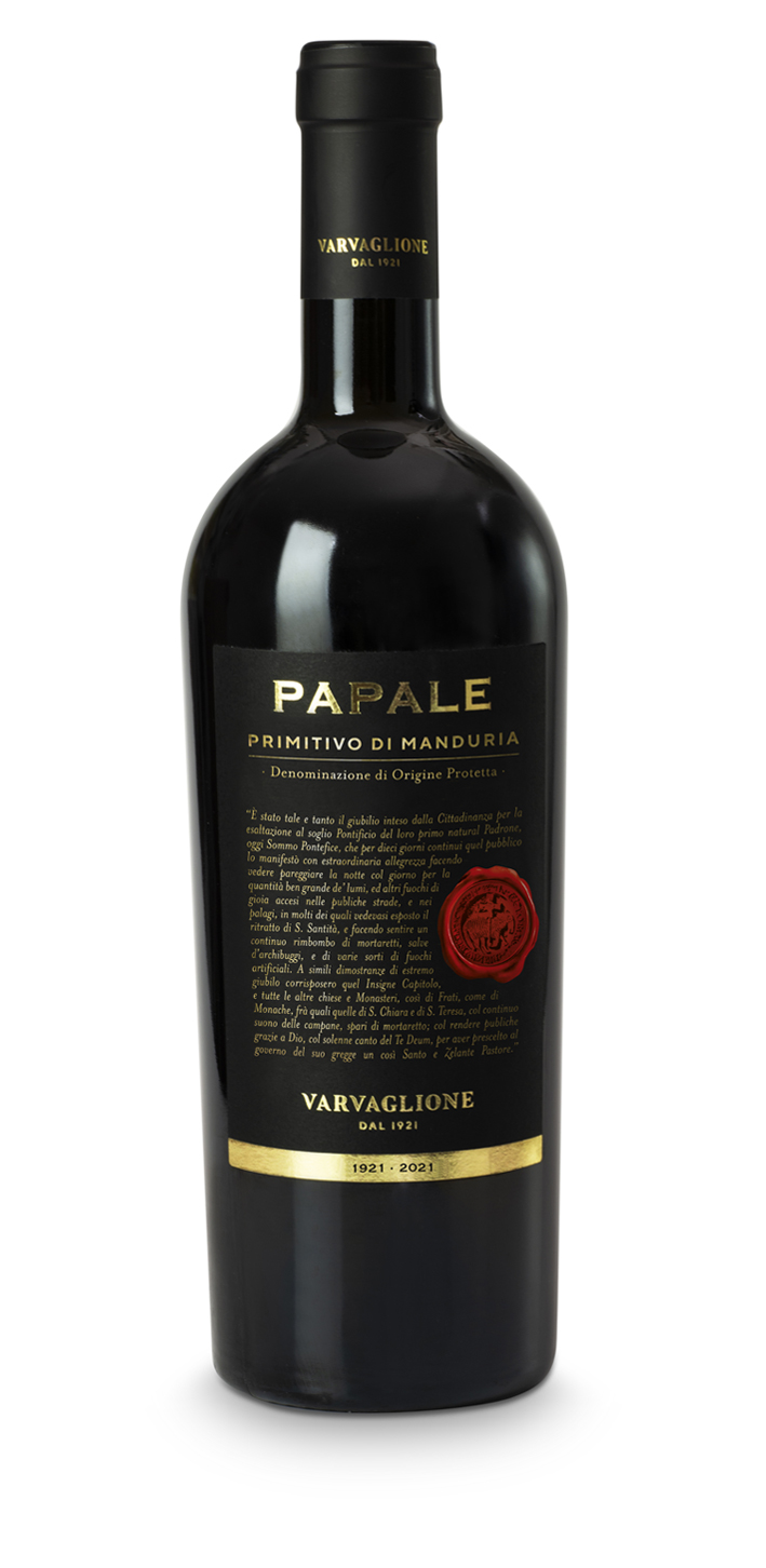 Varvaglione Papale Linea Oro Primitivo di Manduria Dop 750 Ml