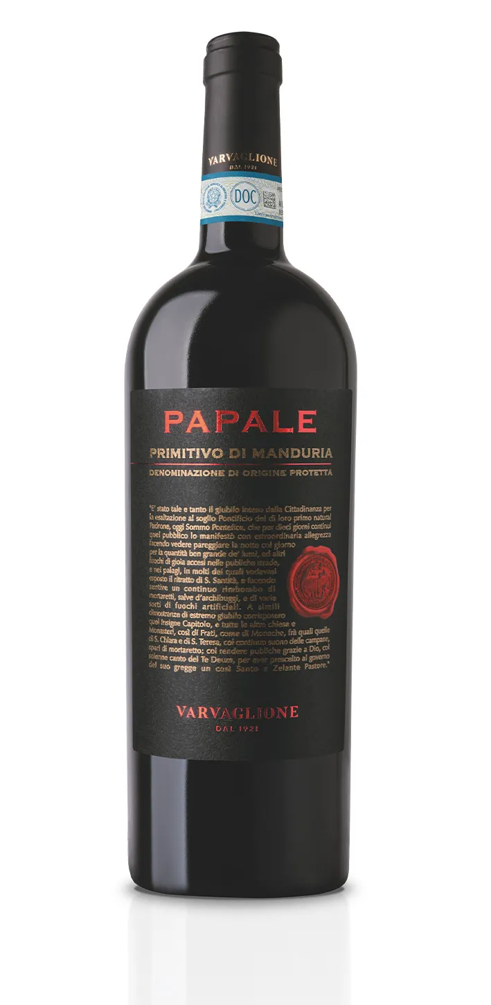 Varvaglione Papale Primitivo di Manduria Dop 750 Ml