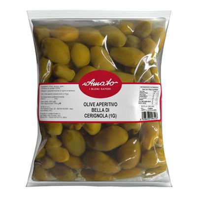 Amato Olive Bella di Cerignola in salamoia 500 gr.