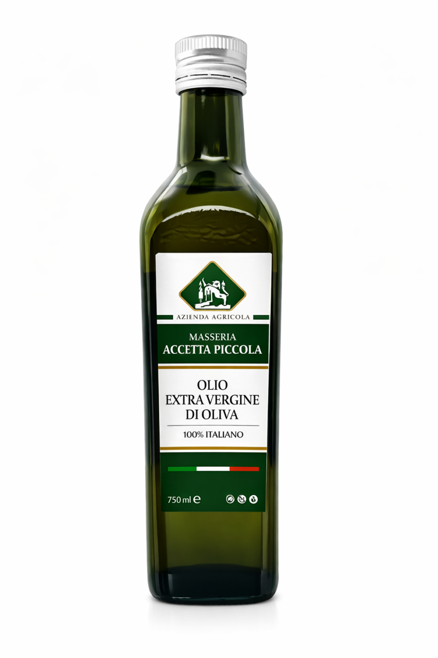 Masseria Accetta Piccola Olio Extra Vergine di Oliva 100% Italiano 750 Ml
