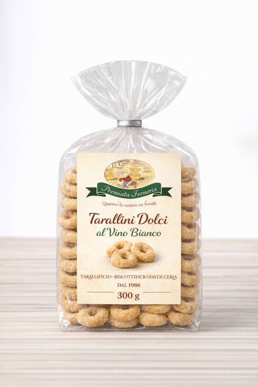 Premiata Forneria Tarallini Dolci Ricoperti di Zucchero Semolato 300 gr.